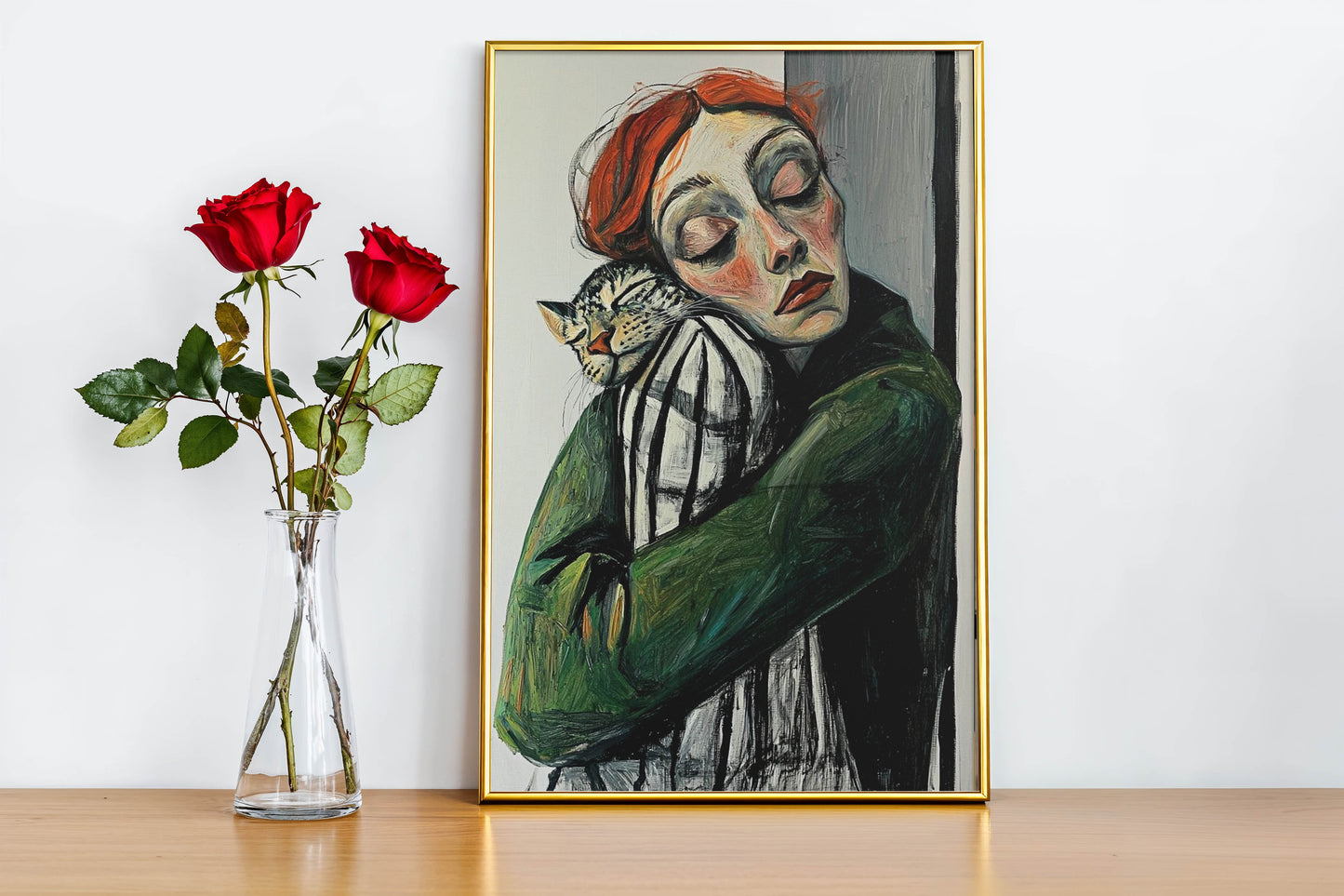 Cat and Woman