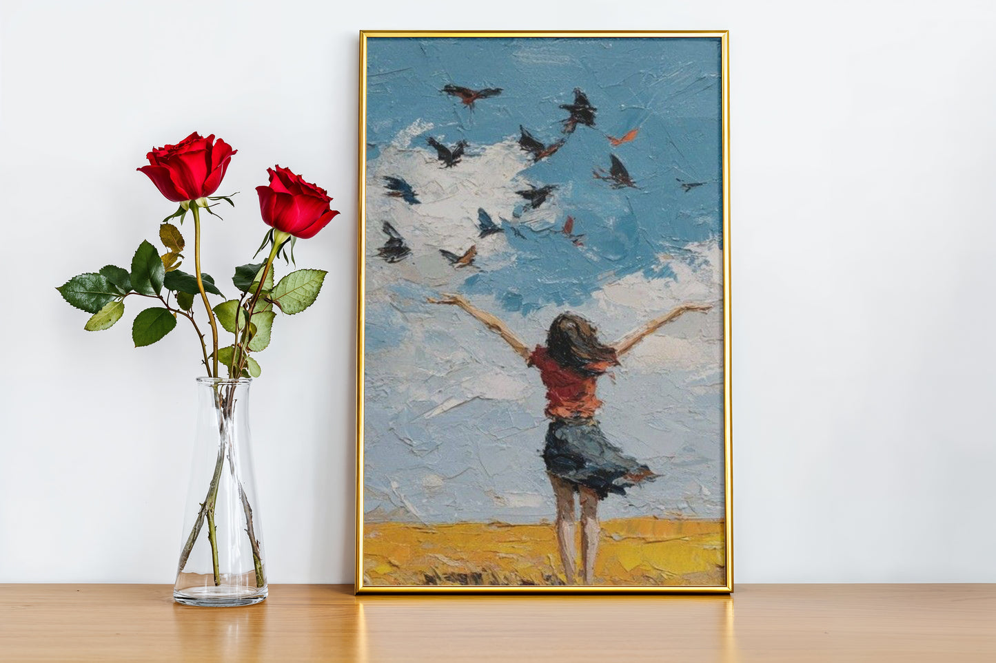 Woman and Birds_1