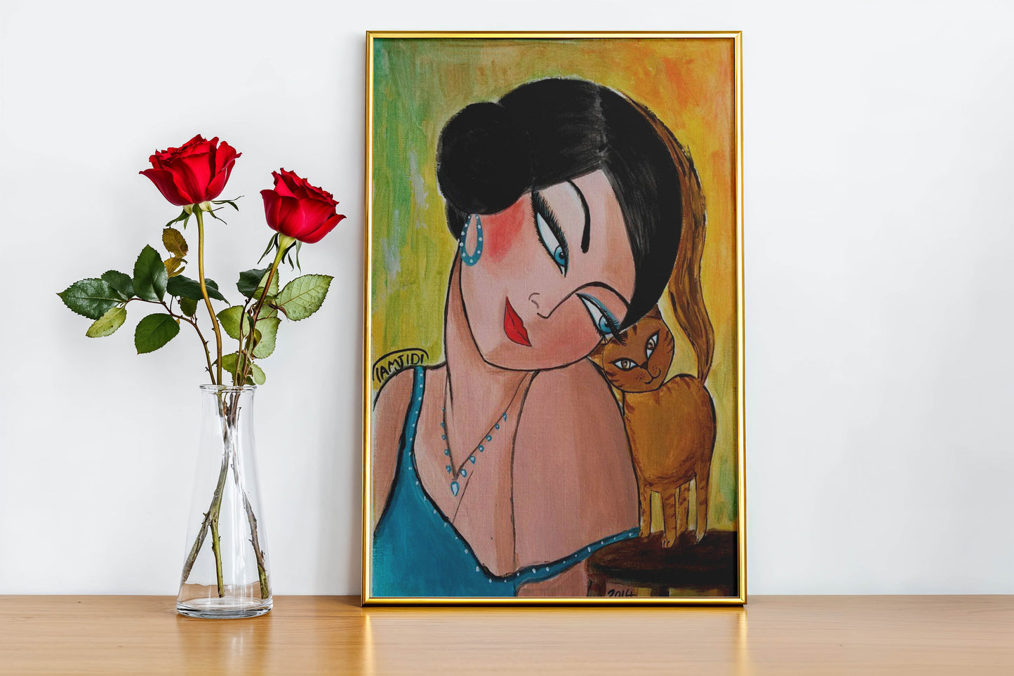 Woman and Cat_10