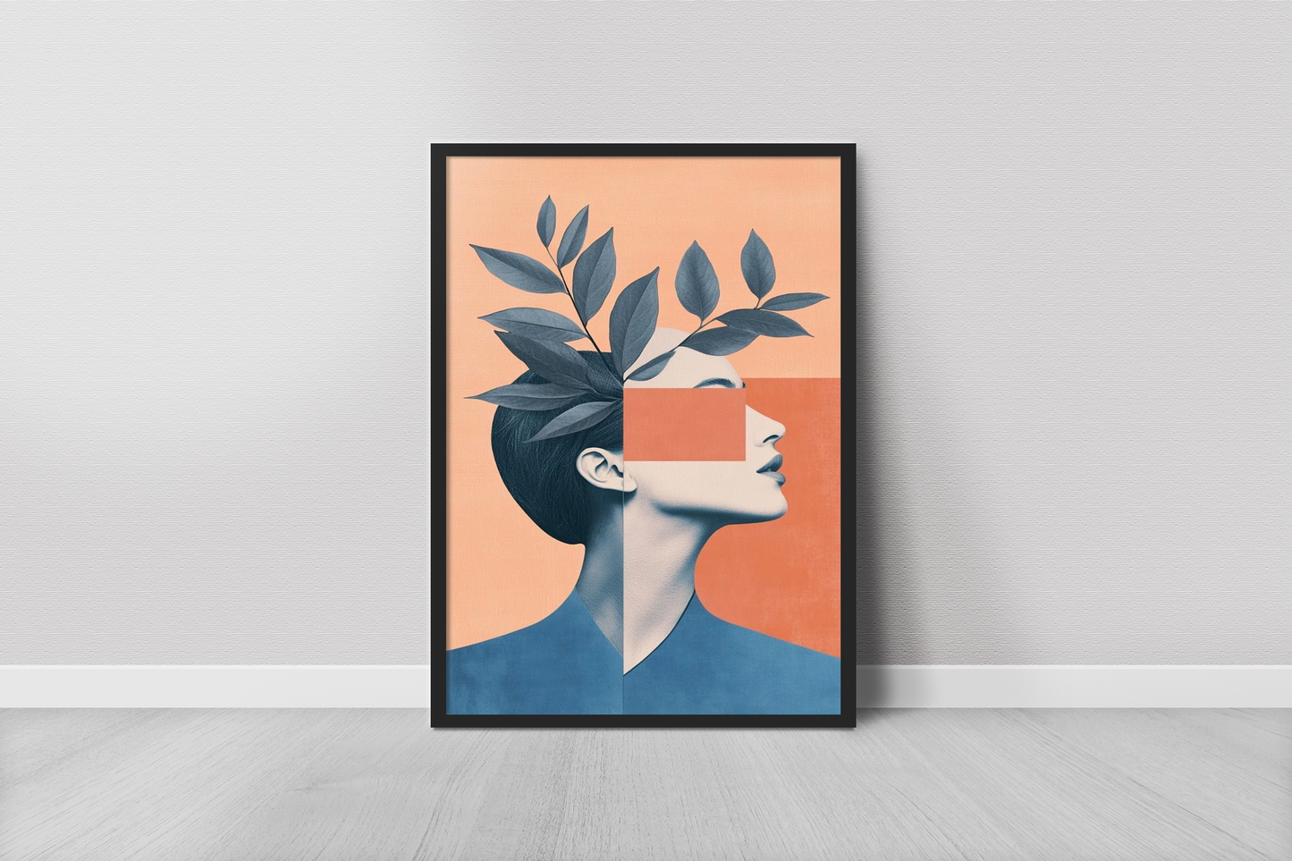 Woman and Leaf