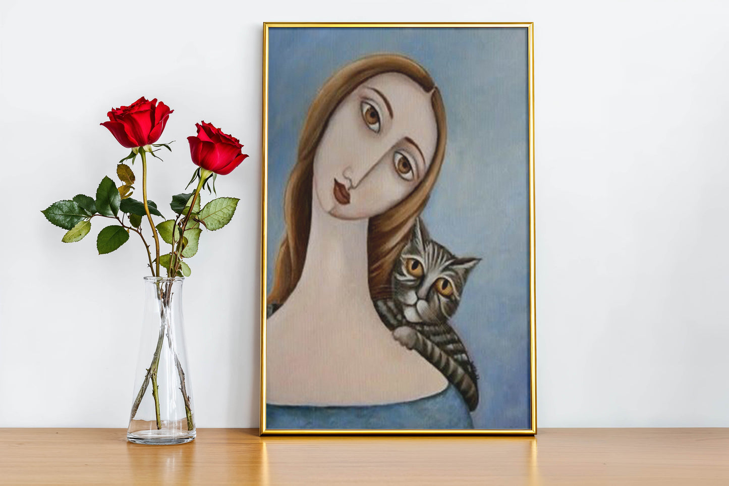 Women And Cat_3