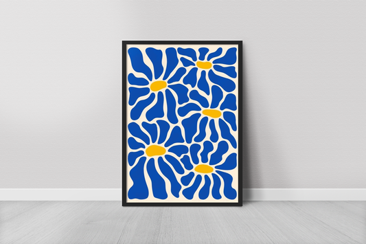 Abstract with daisy flower
