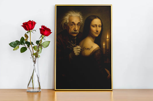 Albert Einstein-Mona Lisa