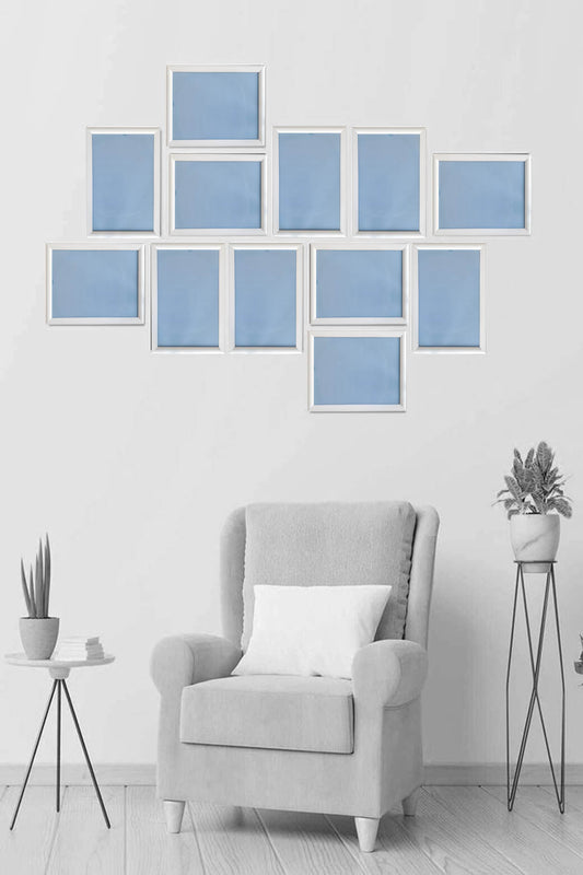 Şık Tasarımlı 12'li Set Polimer Resim Çerçevesi (15x21-12 Adet)