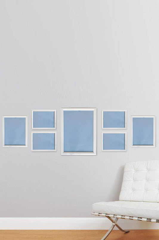 Şık Tasarımlı 7'li Set Polimer Resim Çerçevesi (15x21-4 Adet, 21x30-2 Adet, 30x40-1 Adet)