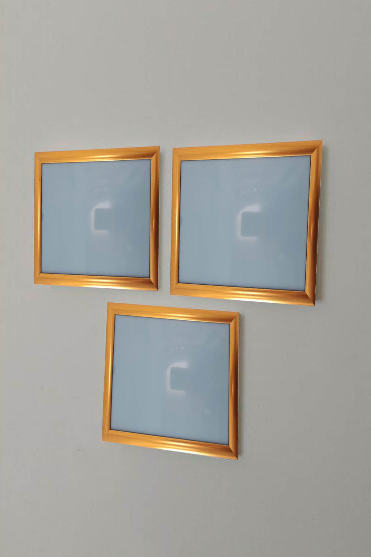 Şık Tasarımlı 3'lü Set Polimer Resim Çerçevesi (21x30-3 Adet)