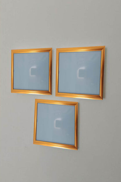 Şık Tasarımlı 3'lü Set Polimer Resim Çerçevesi (21x30-3 Adet)