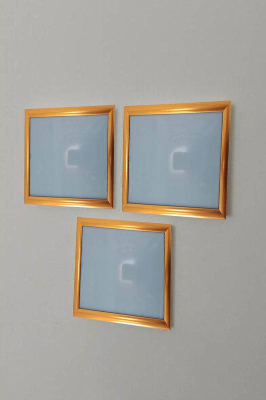 Şık Tasarımlı 3'lü Set Polimer Resim Çerçevesi (21x30-3 Adet)