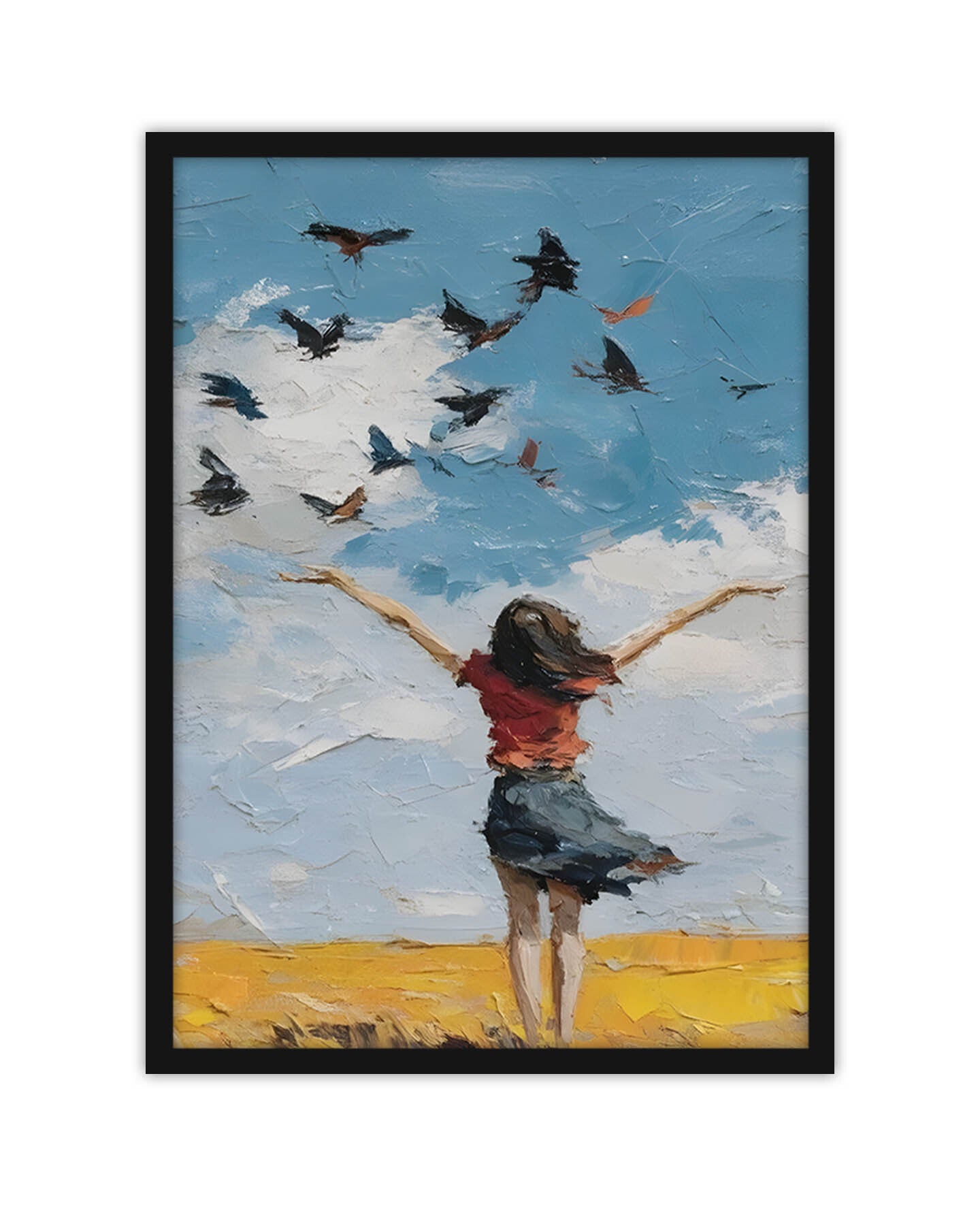 Woman and Birds_1