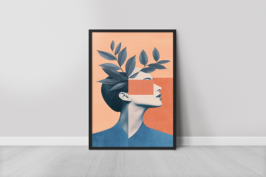 Woman and Leaf