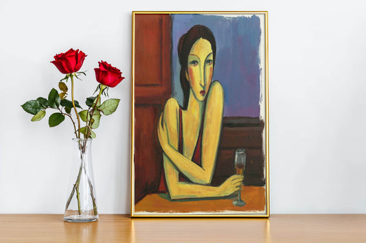 Woman with Glas